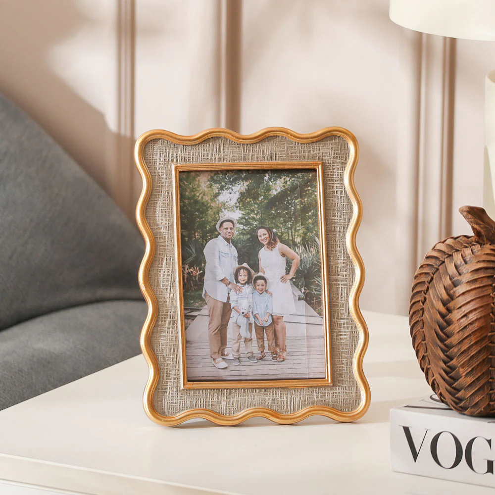 Tidal Photo Frame Medium - Grey Gold - Image 2