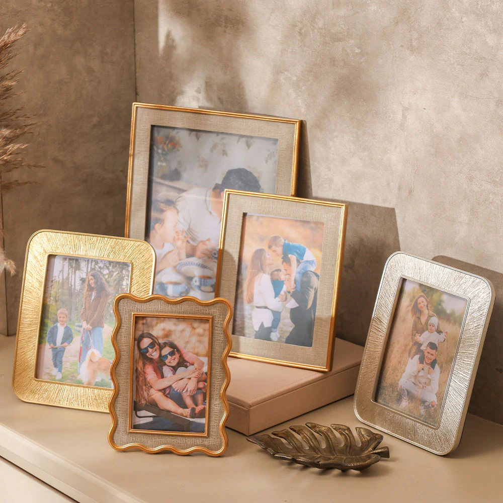 Tidal Photo Frame Medium - Grey Gold - Image 7