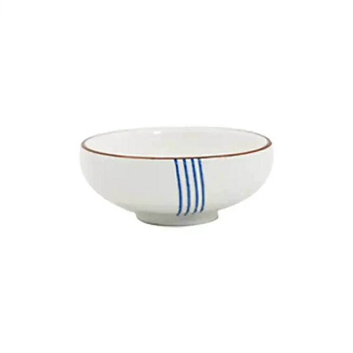 Tide Ceramic Bowl - White & Blue - Image 3