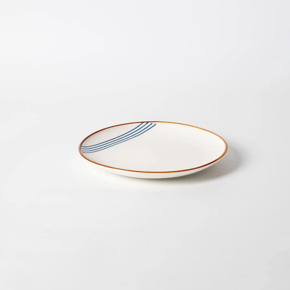 Tide Quarter Plate - White & Blue - Image 3