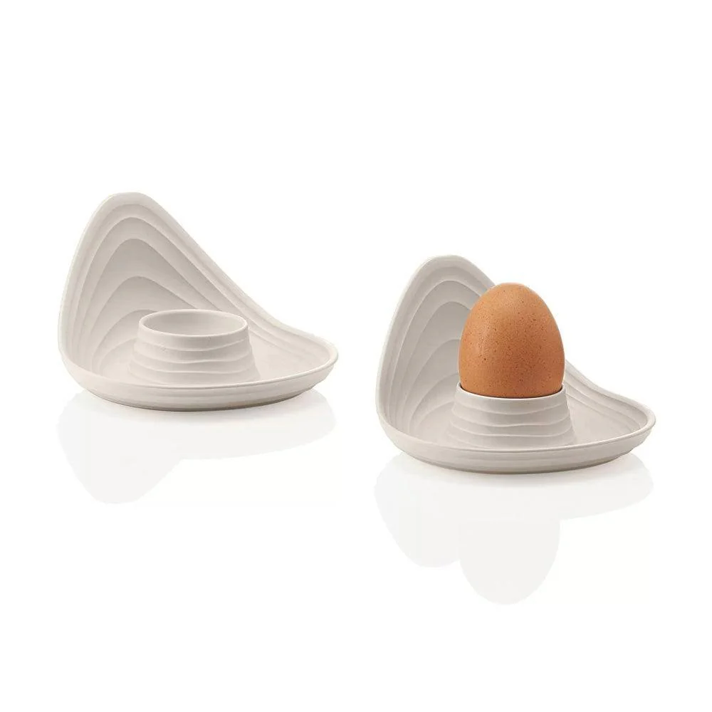 Tierra Egg Holders, Set of 2 - Milk White - Image 3