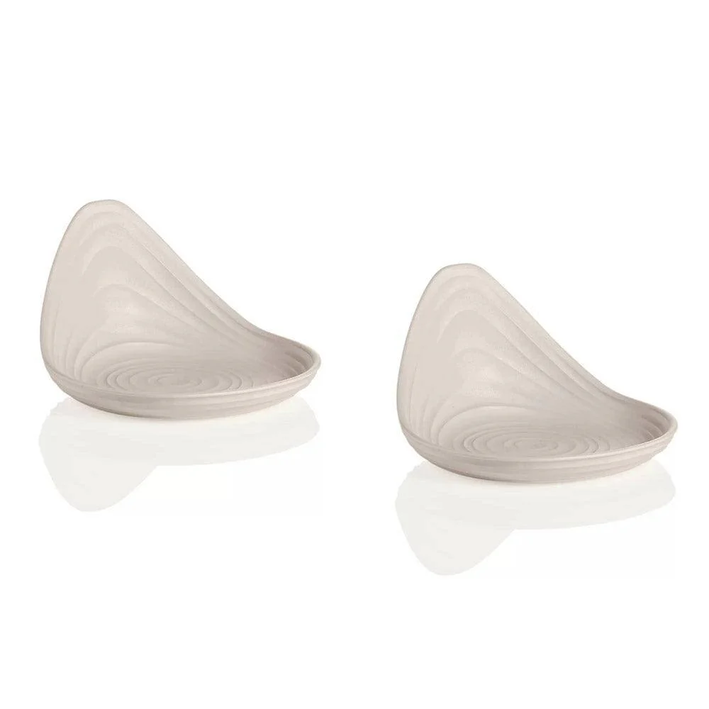 Tierra Small Snack Dishes, Set of 2 - Milk White - Image 3