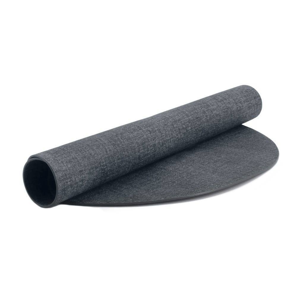 Tiffany Oval Reversible Mats, Set of 6 - Dark Grey - Image 4