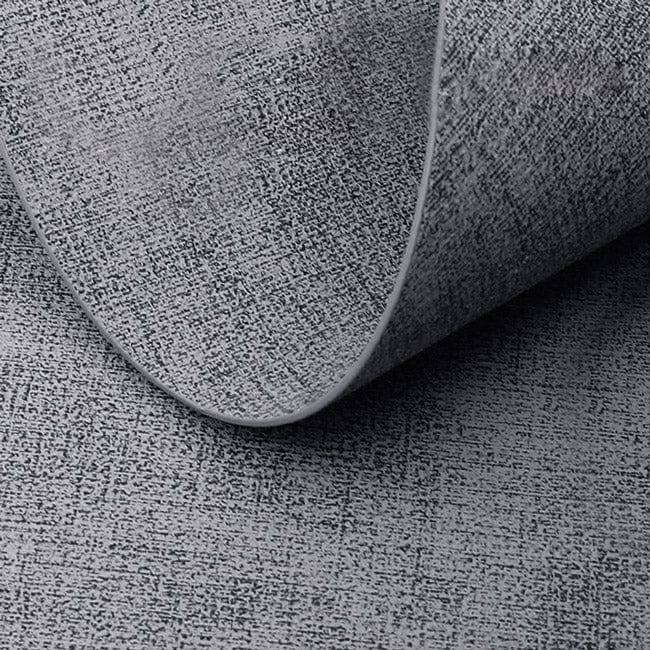 Tiffany Oval Reversible Mats, Set of 6 - Dark Grey - Image 7