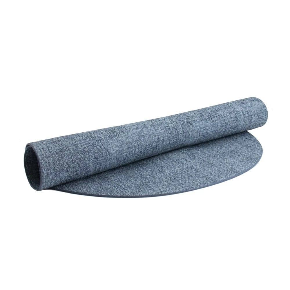 Tiffany Oval Reversible Mats, Set of 6 - Sea Blue - Image 5