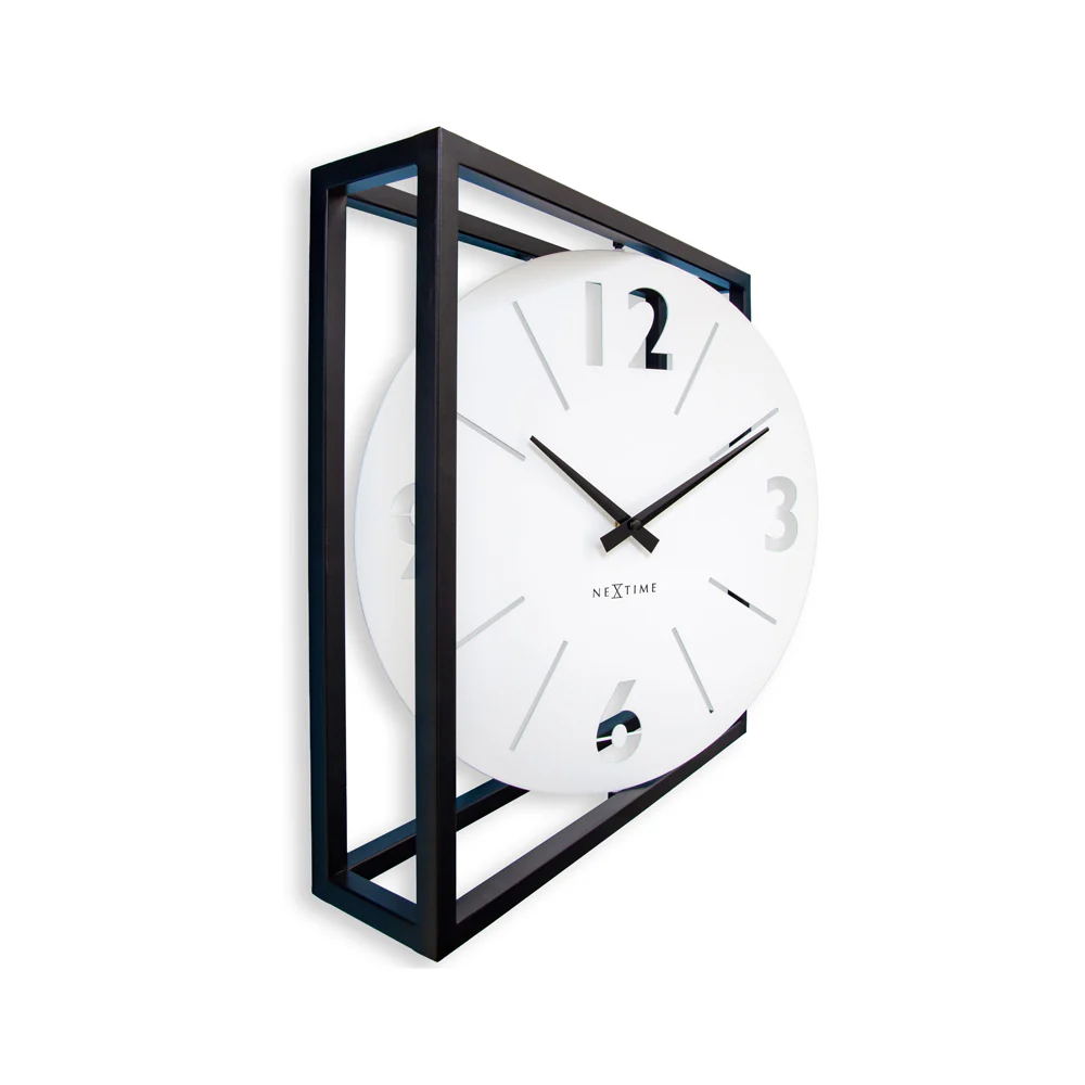 Time Frame Square Table Clock - Black - Image 3