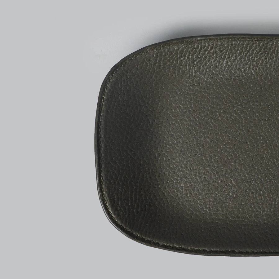Tokyo Leather Tray Large - Olive - Image 4