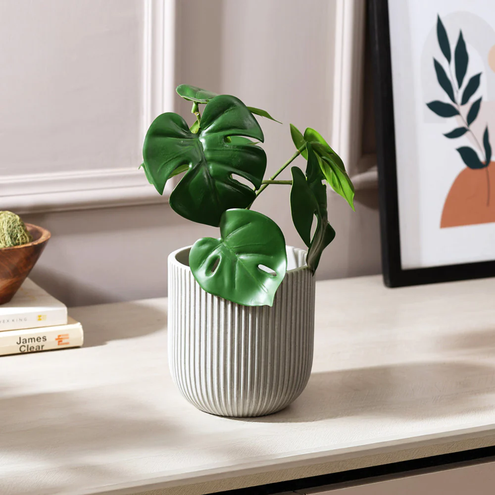 Toro Barrel Planter Small - Light Grey