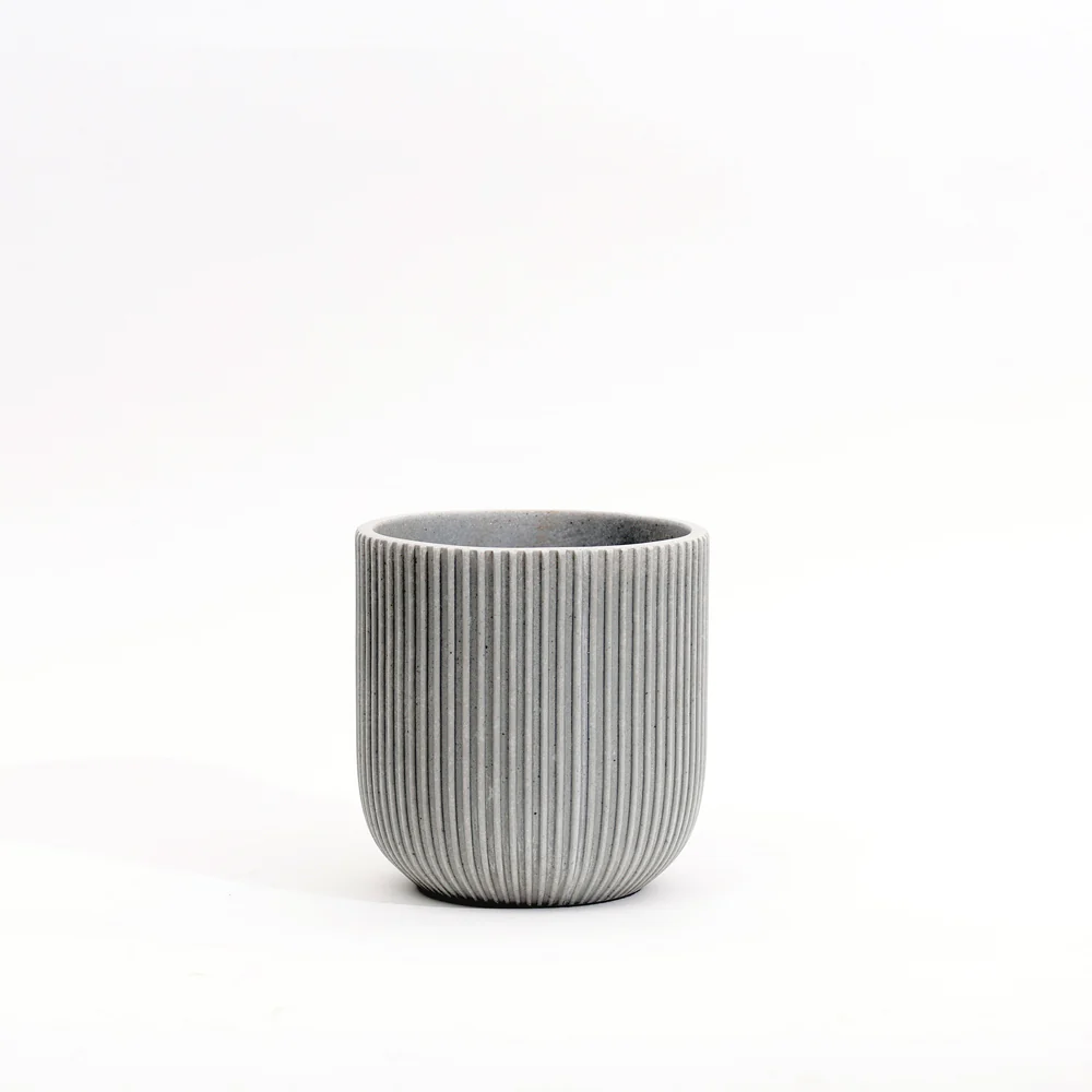 Toro Barrel Planter Small - Light Grey - Image 3