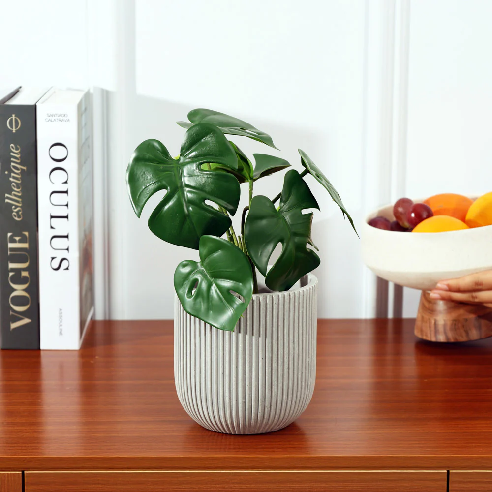 Toro Barrel Planter Small - Light Grey - Image 5