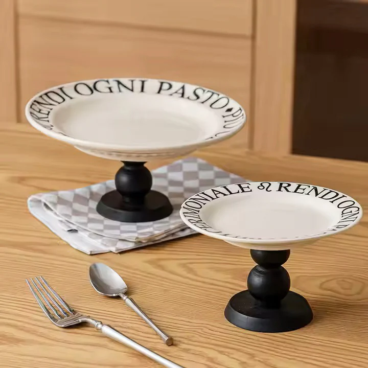 Tosca Elevated Serving Plate Small - Cream - Image 8