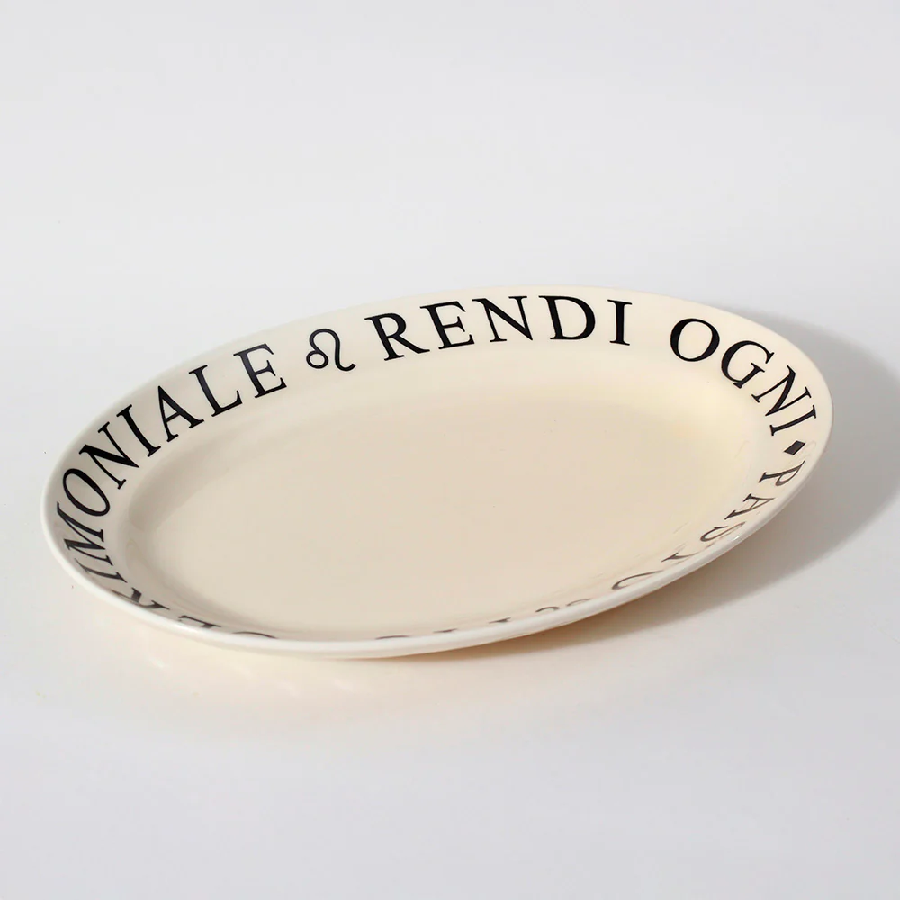 Tosca Oval Platter - Cream - Image 6