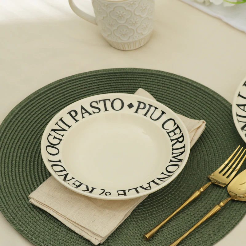 Tosca Pasta Plate Small - Cream - Image 4