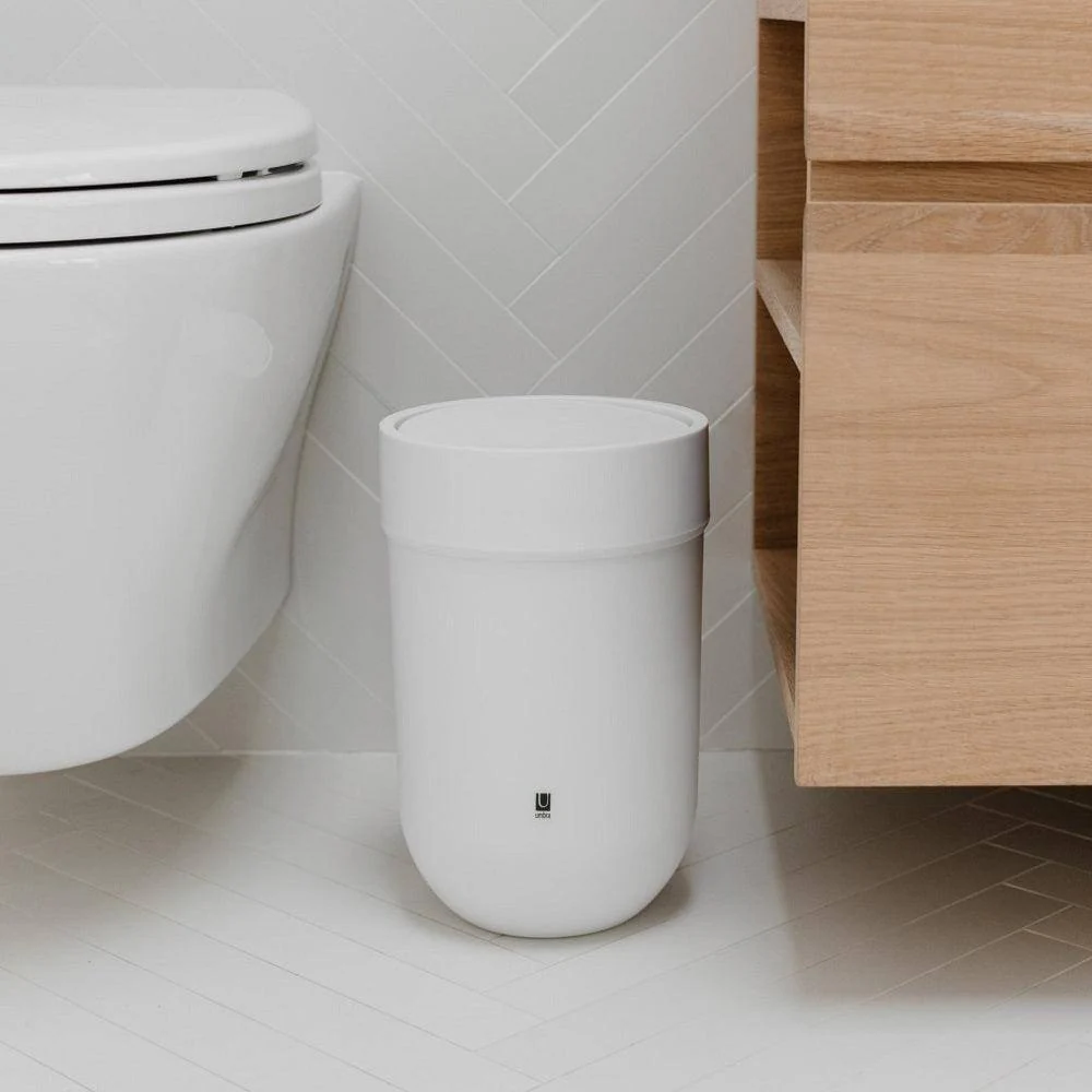 Touch Wastecan with Lid 6L - White