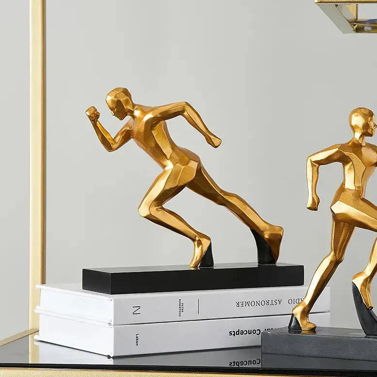 Track Runner Decorative Sculpture - Gold - Image 2