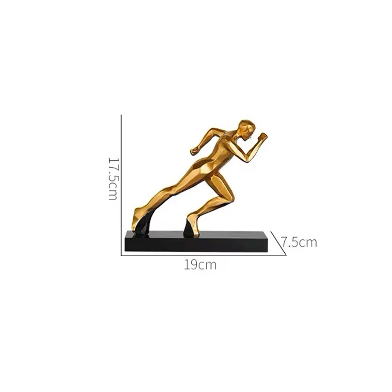 Track Runner Decorative Sculpture - Gold - Image 3