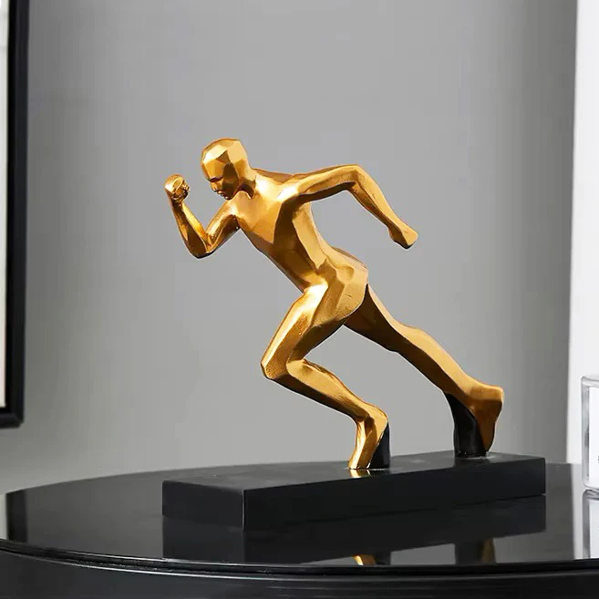 Track Runner Decorative Sculpture - Gold - Image 4