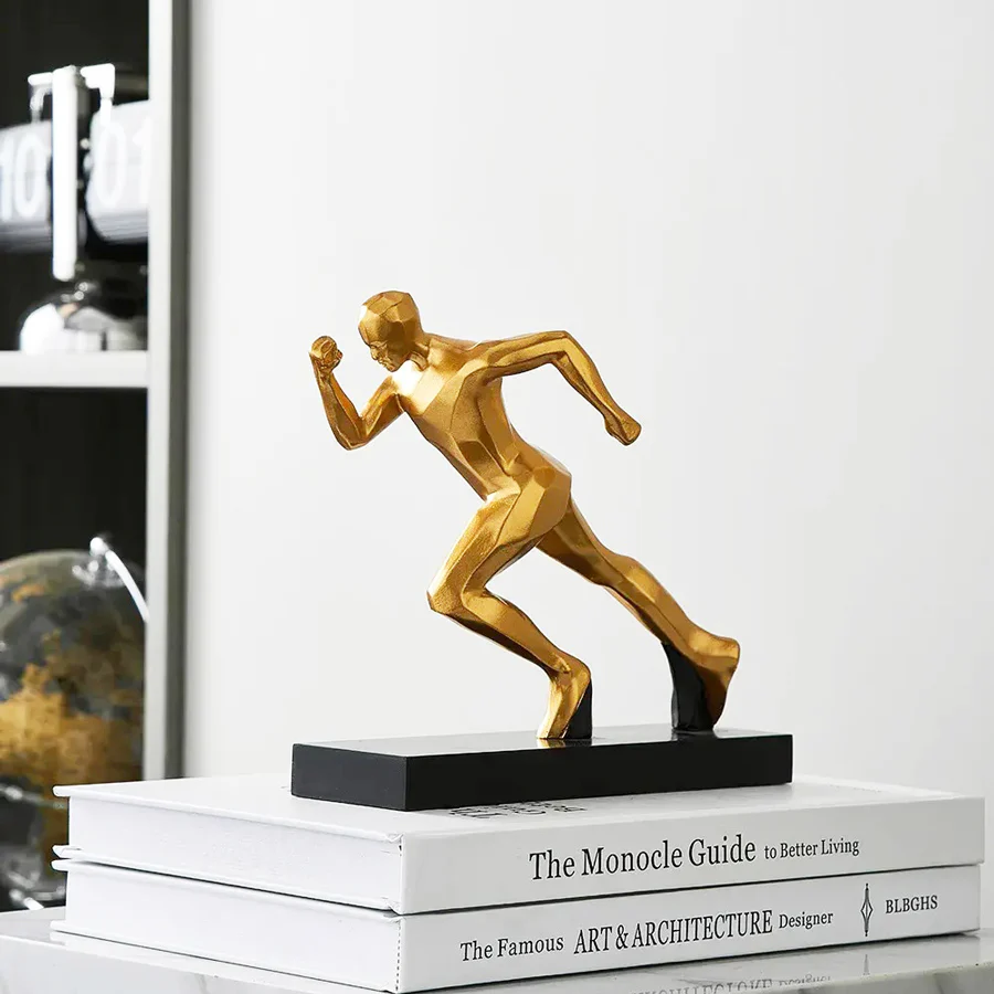 Track Runner Decorative Sculpture - Gold - Image 6