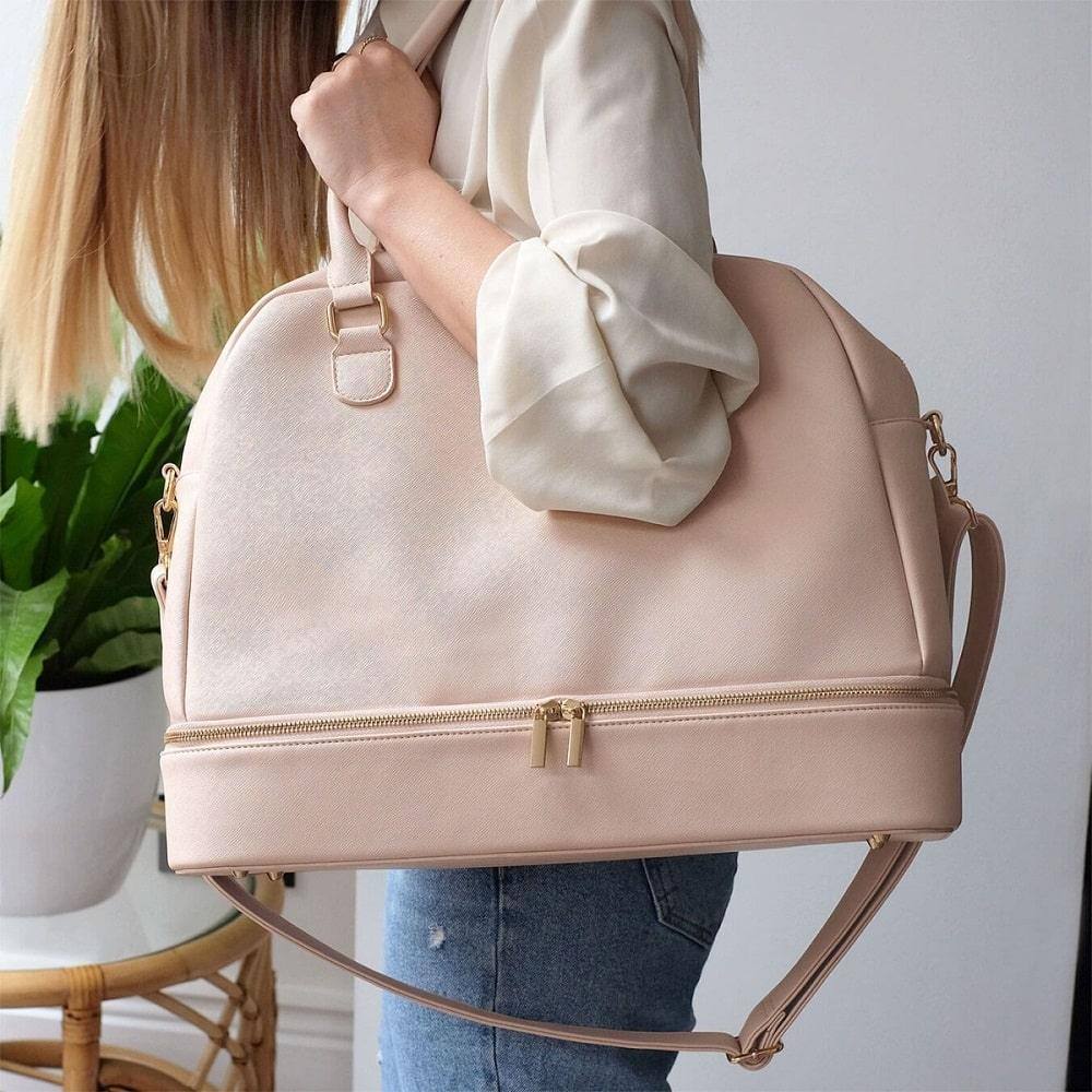 Travel Handbag Large - Blush Pink