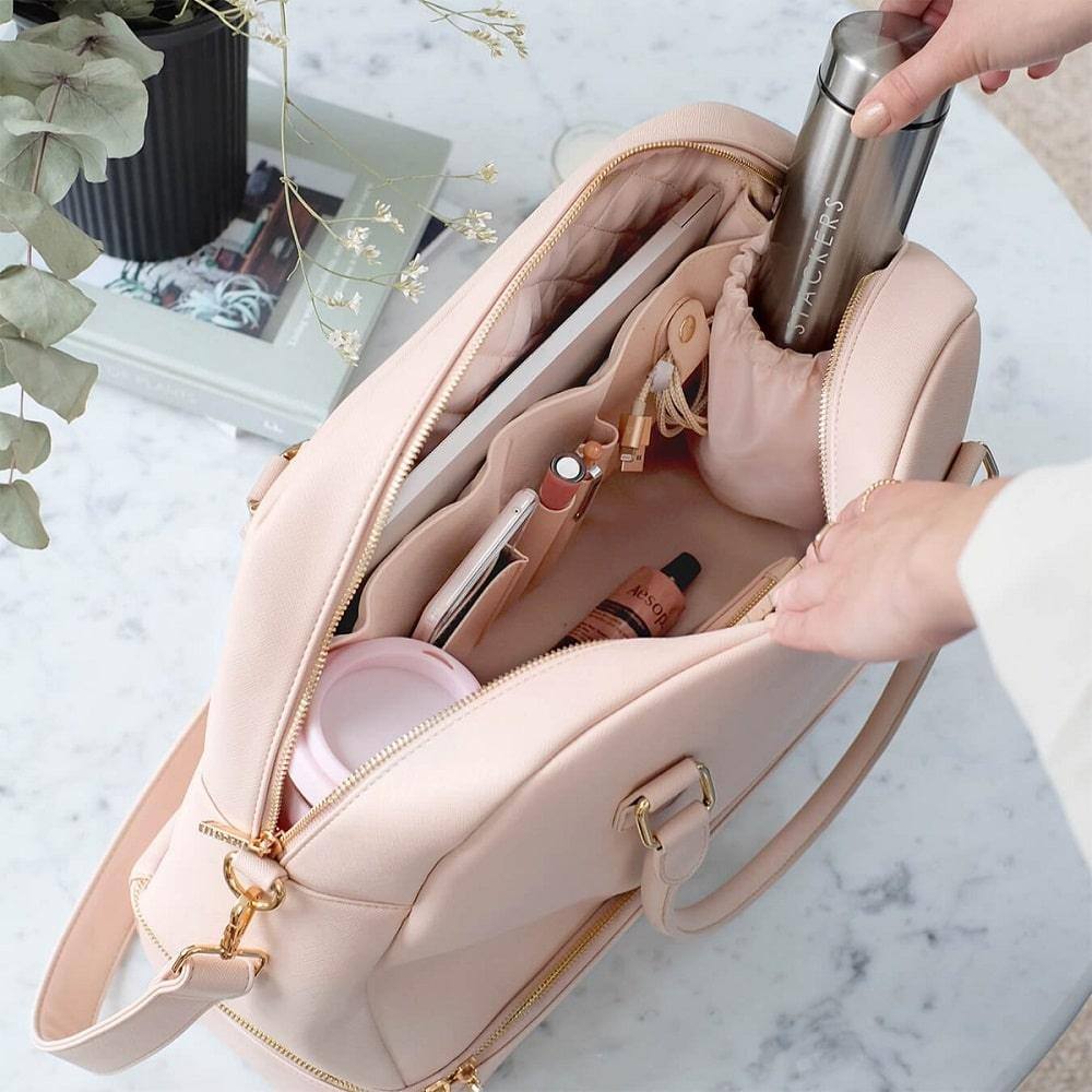 Travel Handbag Large - Blush Pink - Image 7