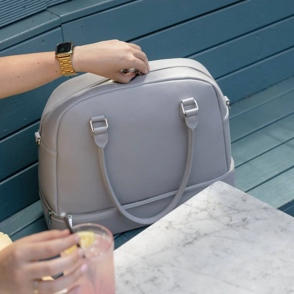 Travel Handbag Large - Pebble Grey - Image 9