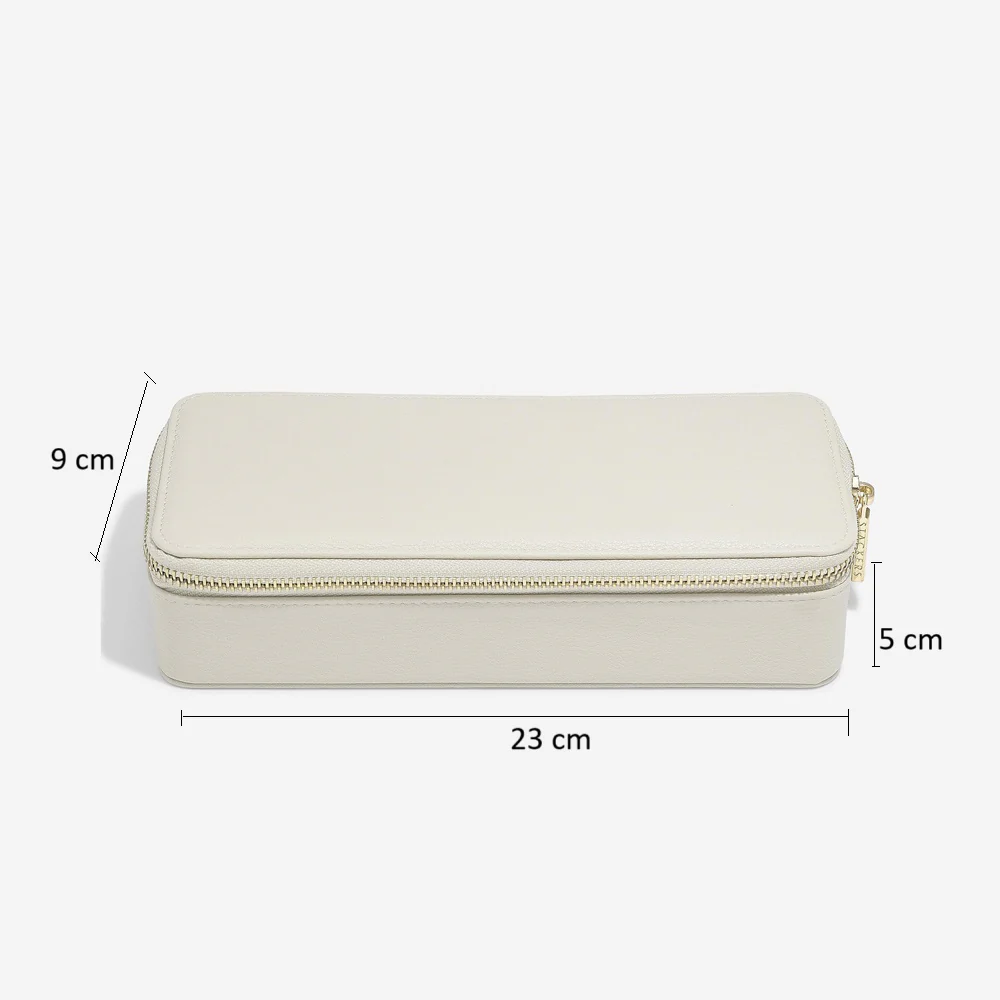Travel Jewellery Pouch Duo - Oatmeal - Image 4