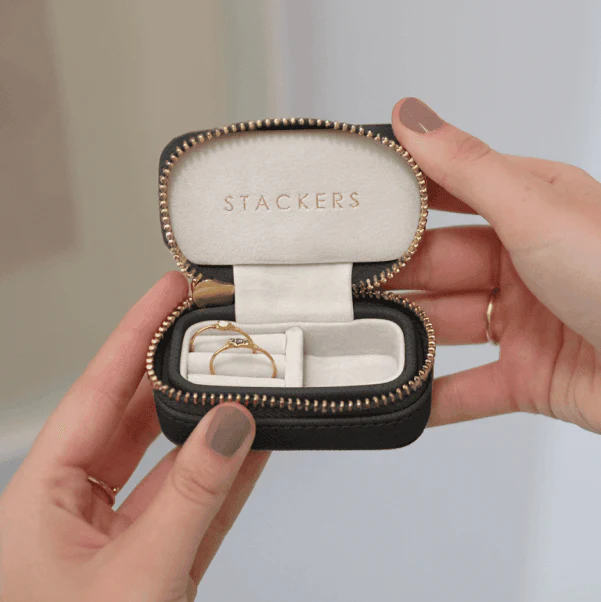 Travel Jewellery Pouch Small - Black