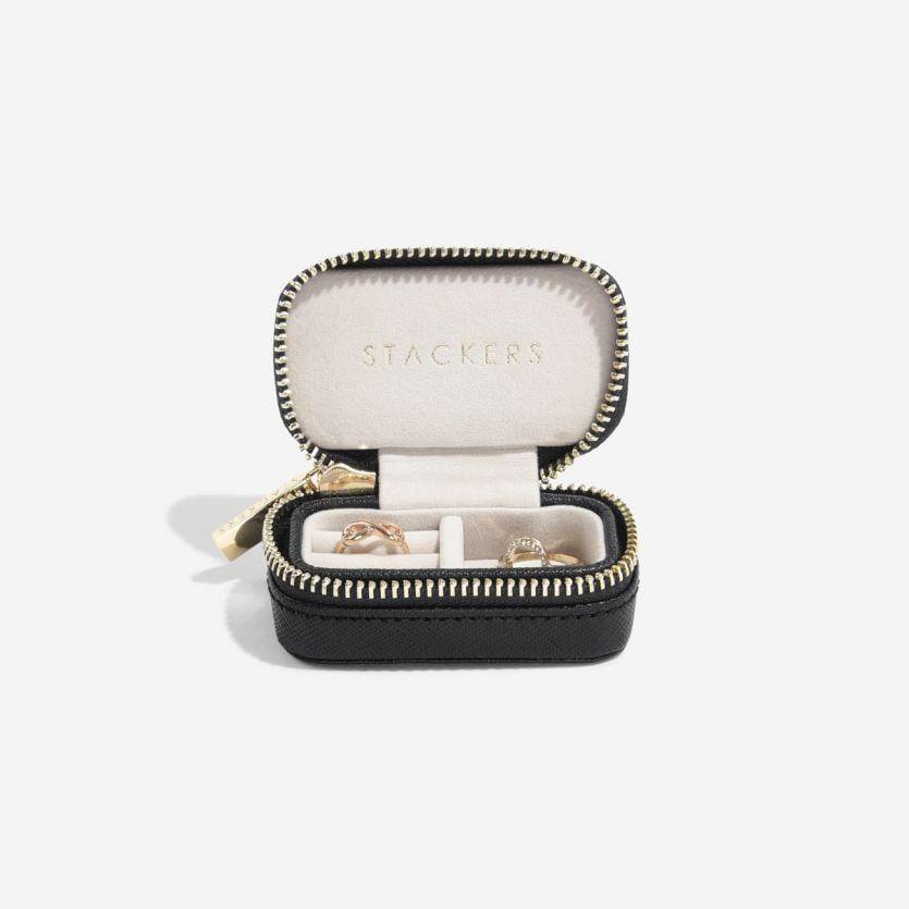 Travel Jewellery Pouch Small - Black - Image 3
