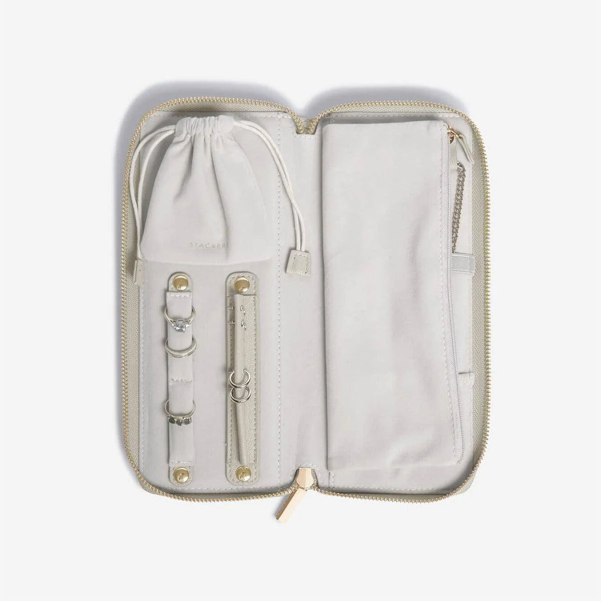 Travel Jewellery Roll Medium - Oatmeal - Image 4