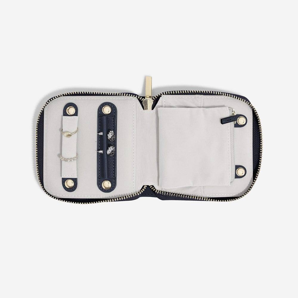 Travel Jewellery Roll Small - Pebble Navy - Image 2