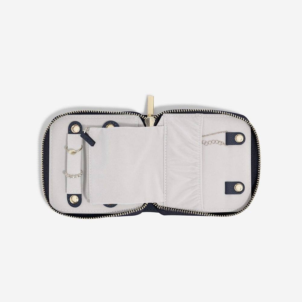 Travel Jewellery Roll Small - Pebble Navy - Image 4