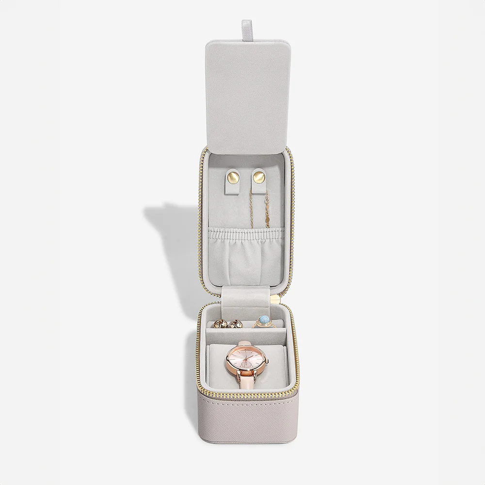 Travel Jewellery & Watch Pouch - Taupe - Image 4