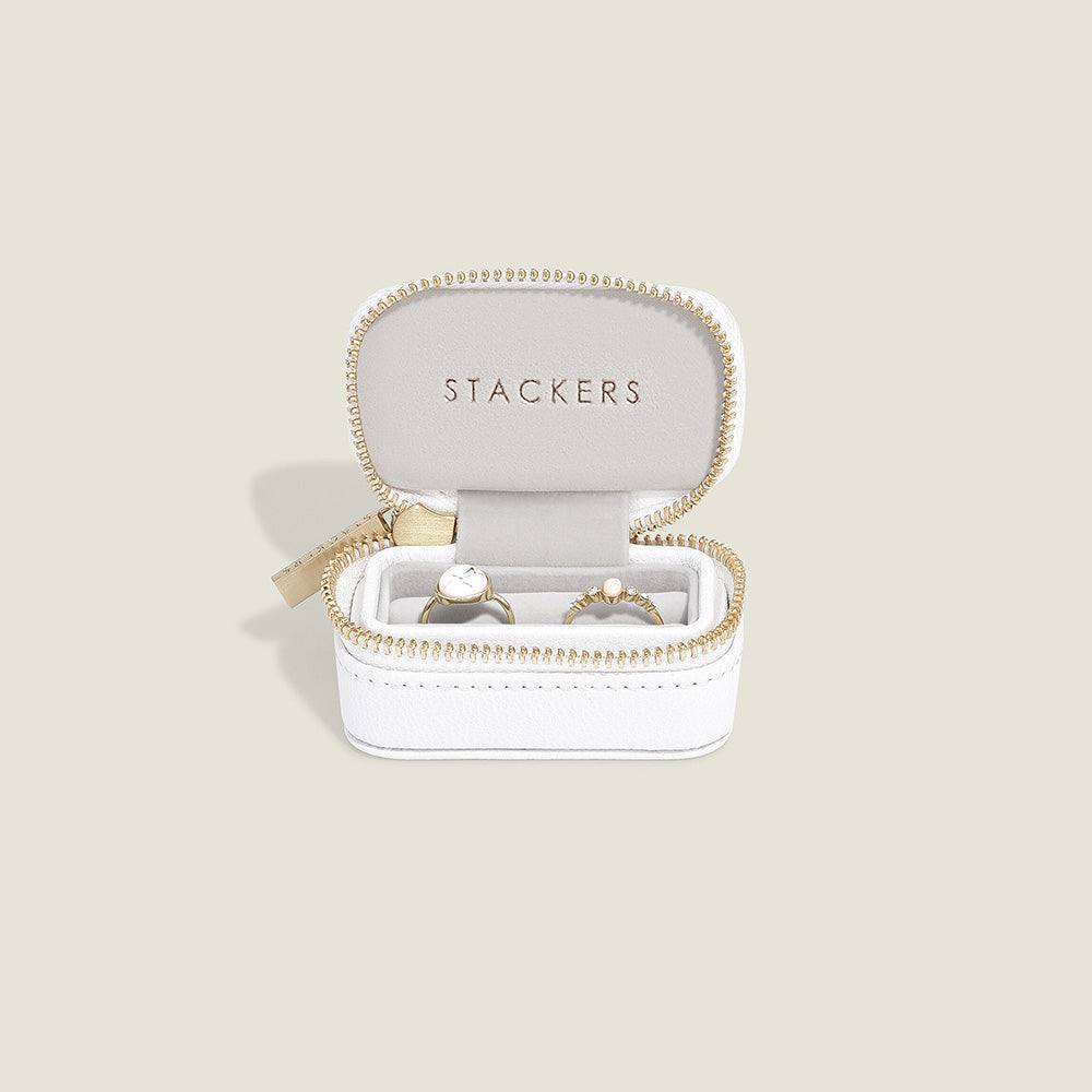 Travel Ring Pouch Small - Pebble White - Image 2