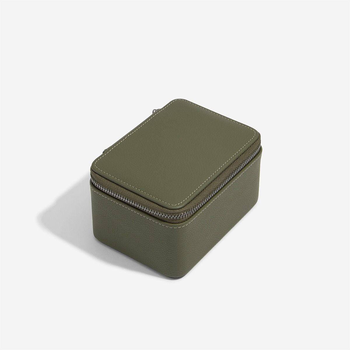 Zipped Watch Case Double - Olive Green - Image 2