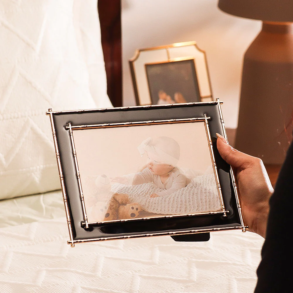 Tress Photo Frame Large - Black Gold - Image 2