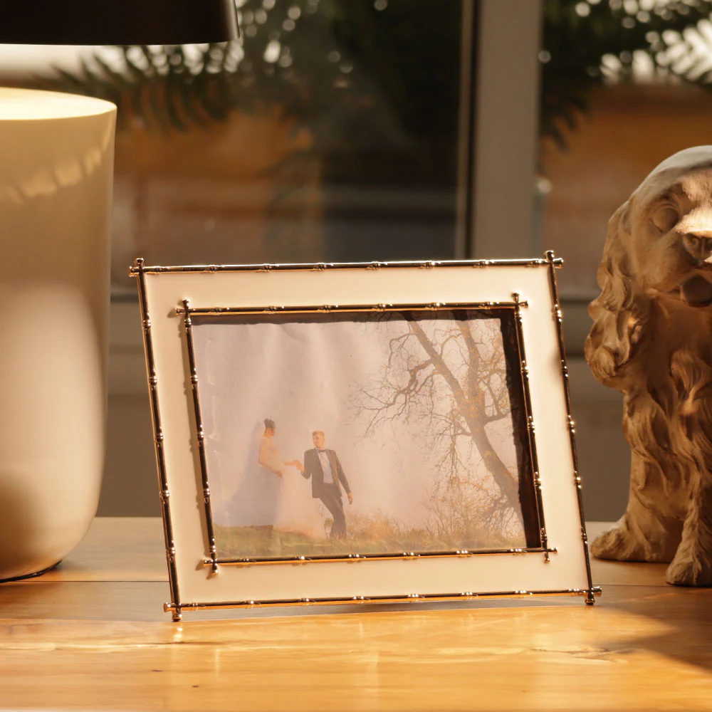Tress Photo Frame Large - White Gold - Image 3