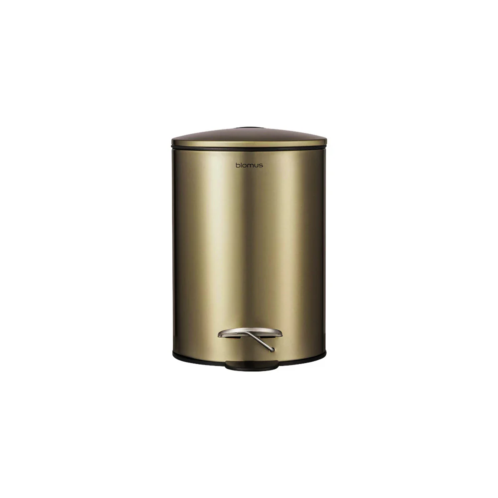 Tubo Pedal Bin 3L - Brushed Brass - Image 3