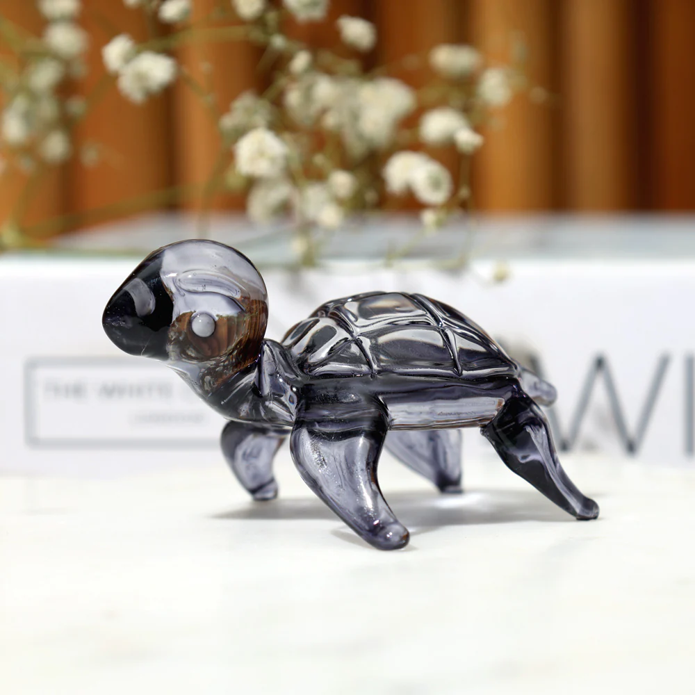 Turtle Mini Glass Accent - Grey - Image 2