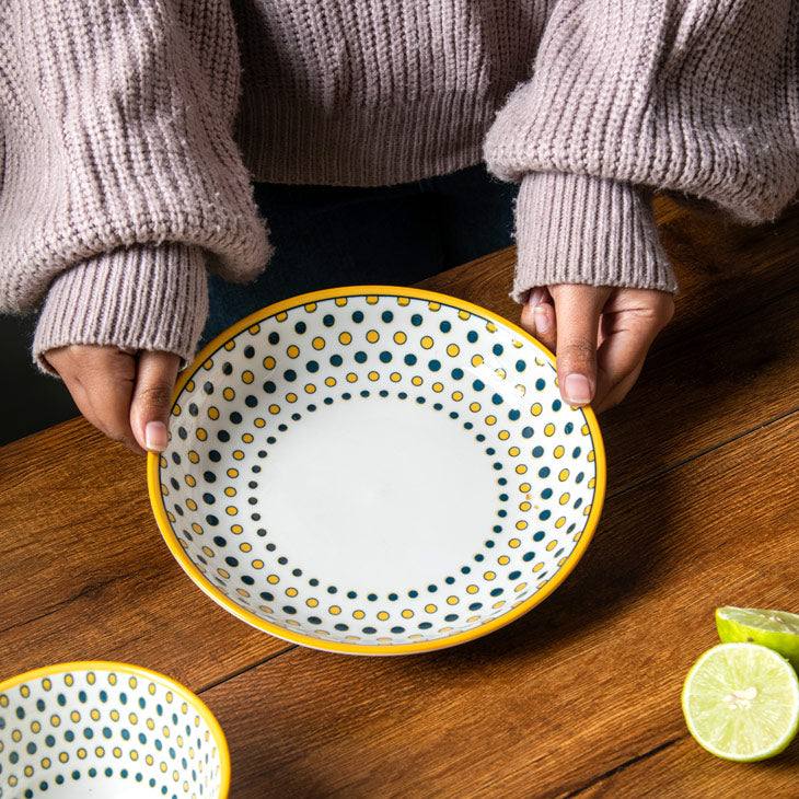 Tuscan Dotted Pasta Plate