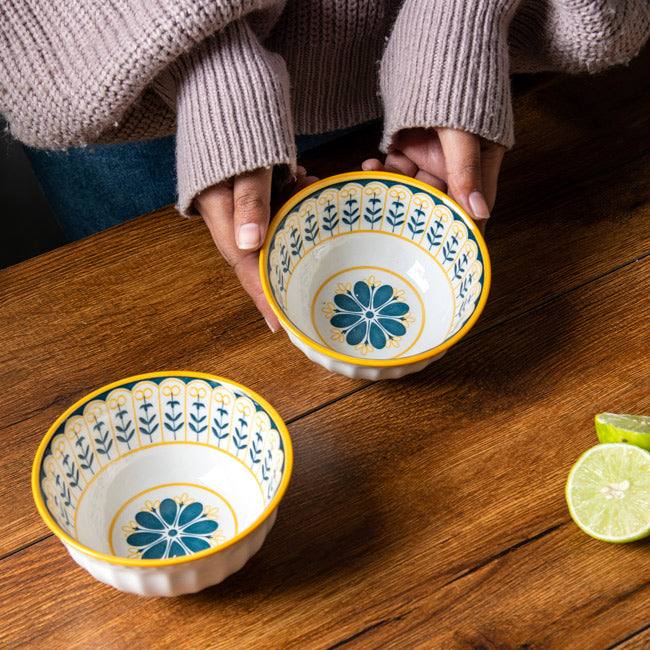 Tuscan Floral Small Bowls, Set of 2 - Image 4