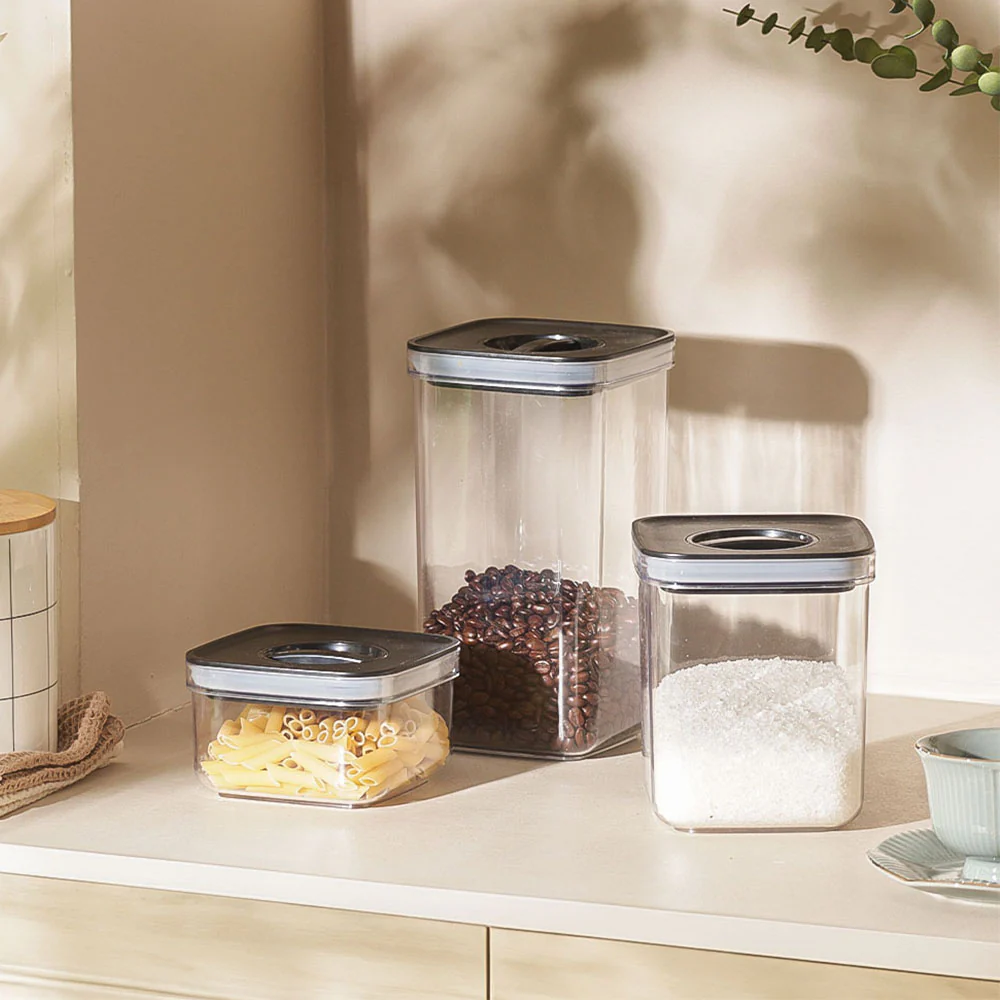 Twist Lock Storage Jar 500ml - Black - Image 4