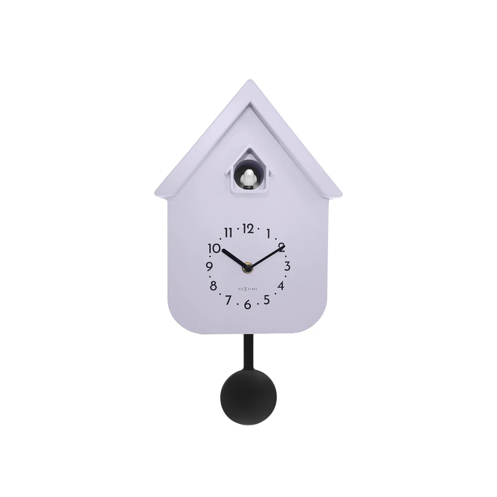 Twitter Cuckoo Wall Clock With Pendulum - Purple - Image 3