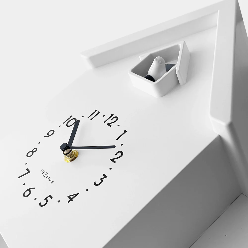 Twitter Cuckoo Wall Clock With Pendulum - White - Image 7