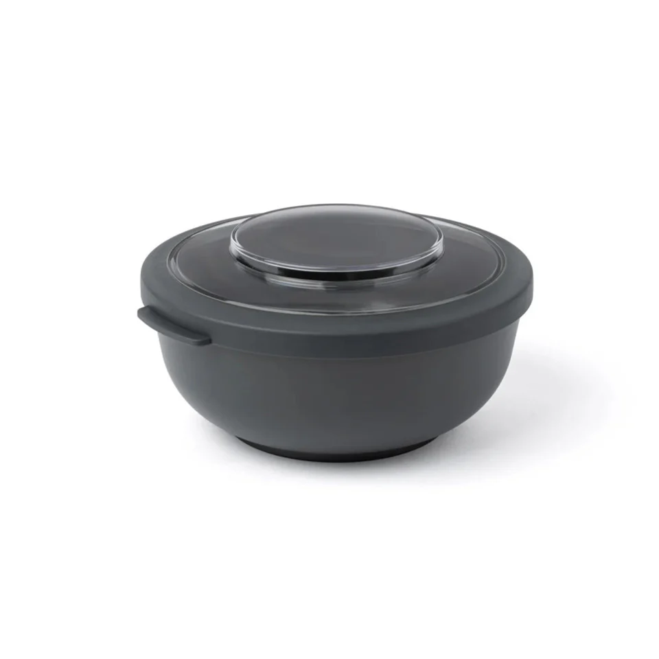 Tylla Storage Bowl with Lid 1000ml - Charcoal Grey - Image 3