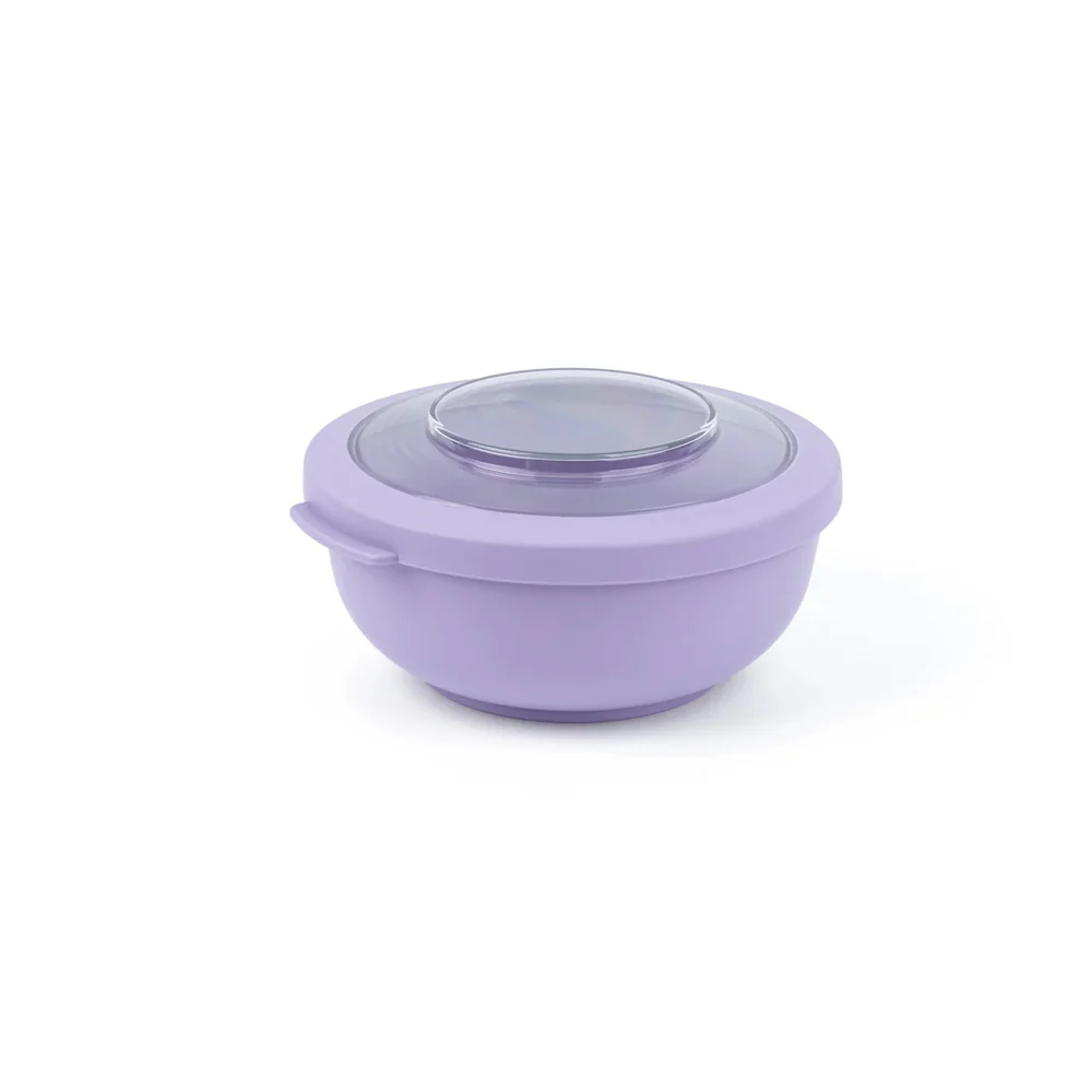 Tylla Storage Bowl with Lid 1000ml - Lavender - Image 3