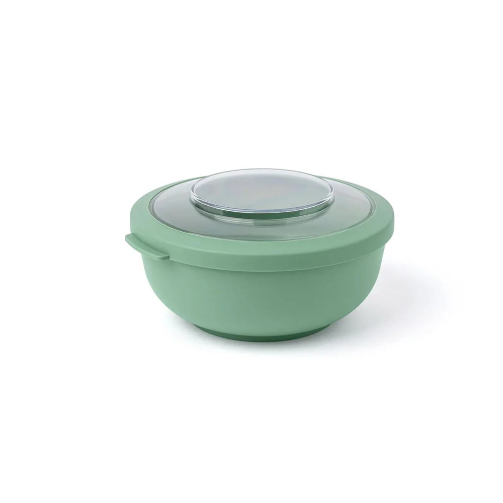 Tylla Storage Bowl with Lid 1000ml - Sage Green - Image 3
