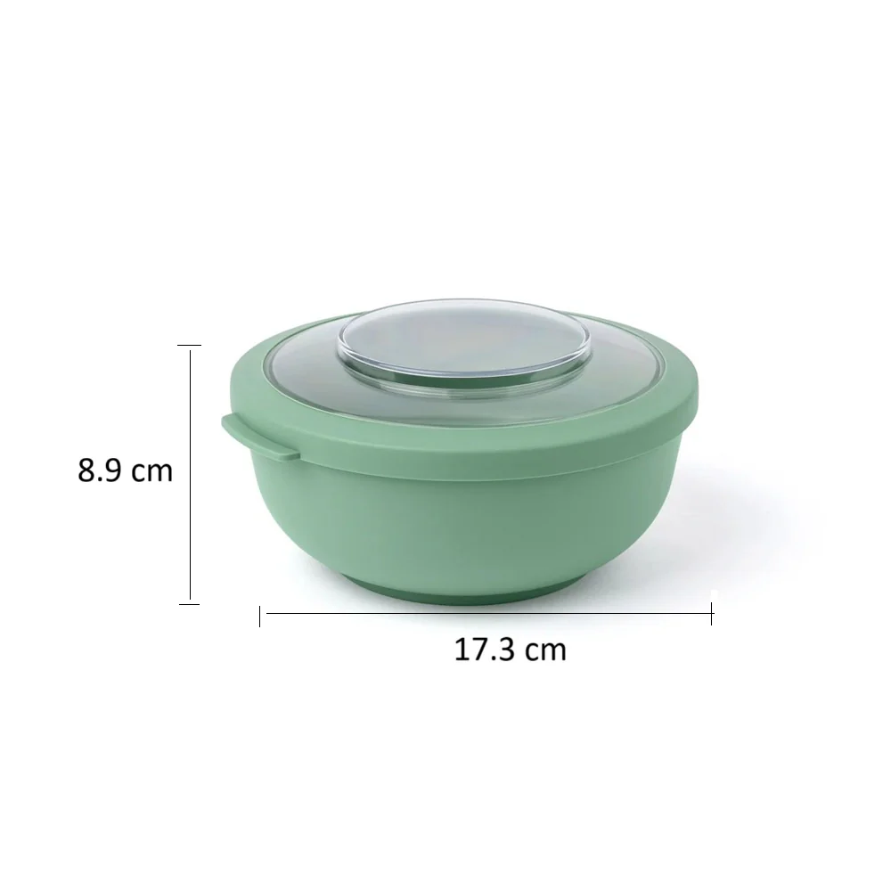 Tylla Storage Bowl with Lid 1000ml - Sage Green - Image 4