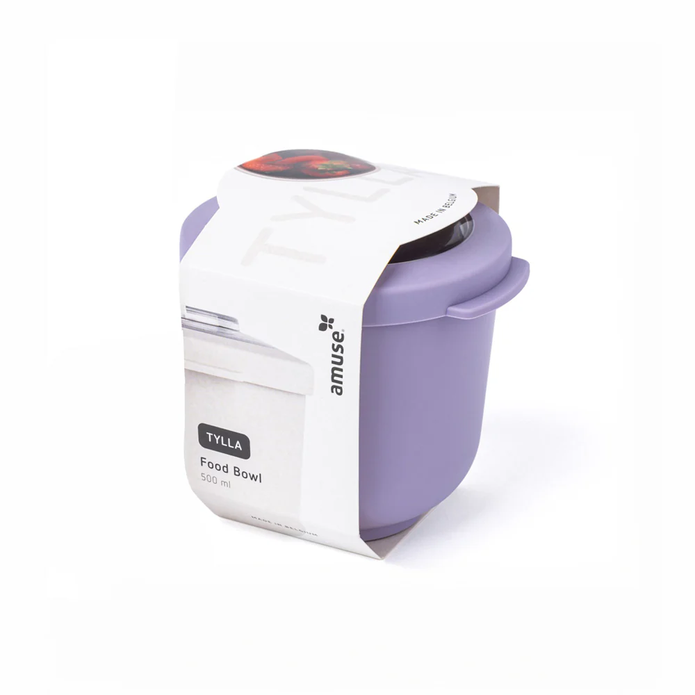 Tylla Storage Bowl with Lid 1200ml - Lavender - Image 4