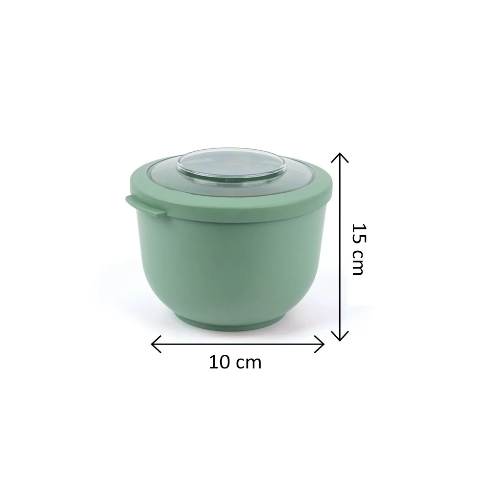 Tylla Storage Bowl with Lid 1200ml - Sage Green - Image 4