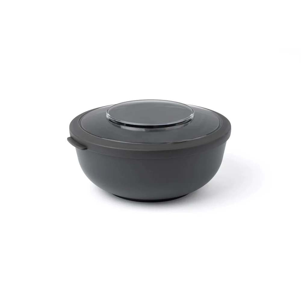 Tylla Storage Bowl with Lid 2000ml - Charcoal Grey - Image 3